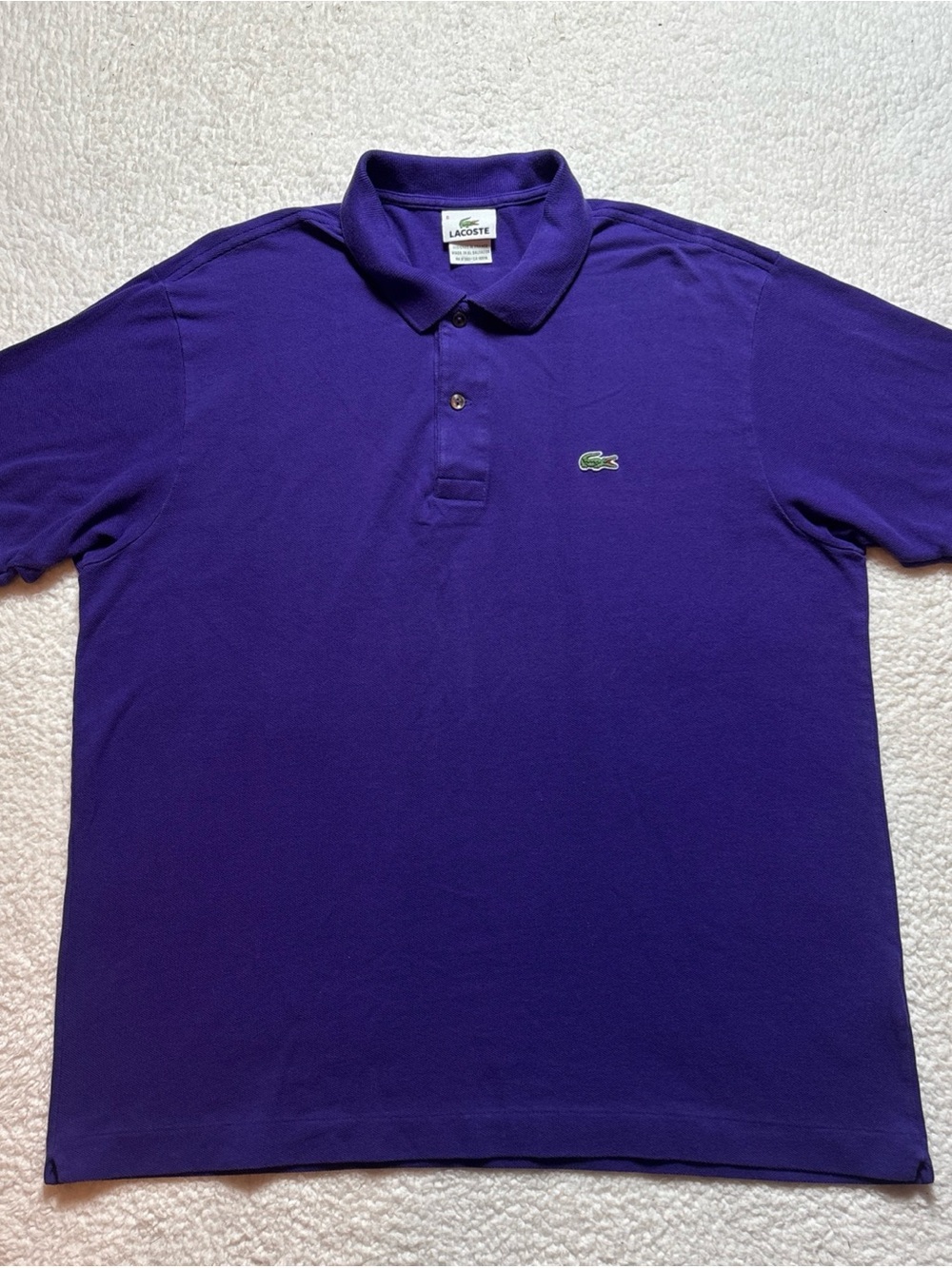 Lacoste Men’s Deep Purple Short Sleeve Polo